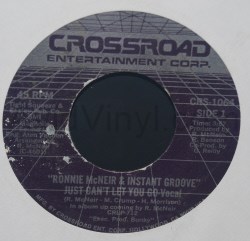 RONNIE MCNEIR — JUST CANT LET YOU GO / INSTRUMENTAL record label scan