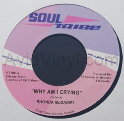 RHONDA MCDANIEL — WHY AM I CRYING / GOOD THING record label scan