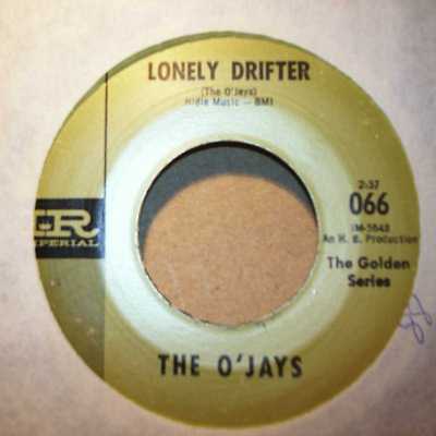 O'JAYS — LONELY DRIFTER / STAND IN FOR LOVE record label scan