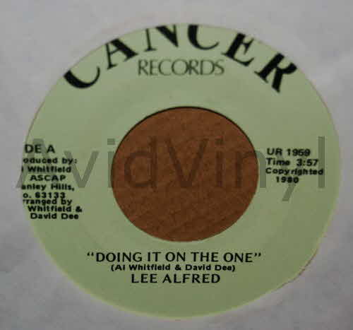 LEE ALFRED — DOING IT ON THE ONE / IT'S THAT TIME OF YEAR AGAIN record label scan
