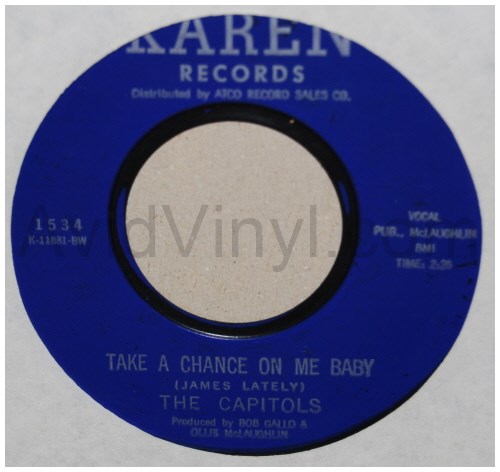CAPITOLS TAKE A CHANCE ON ME BABY / PATTY CAKE