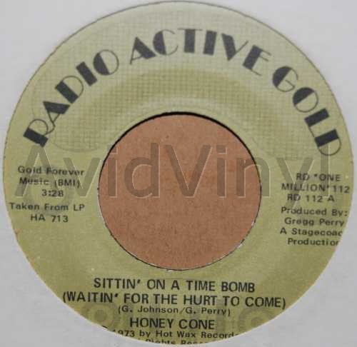 HONEY CONE — SITTIN' ON A TIME BOMB / INNOCENT TIL PROVEN GUILTY record label scan