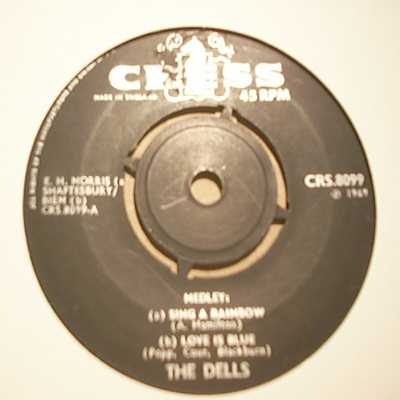 DELLS — MEDLEY record label scan