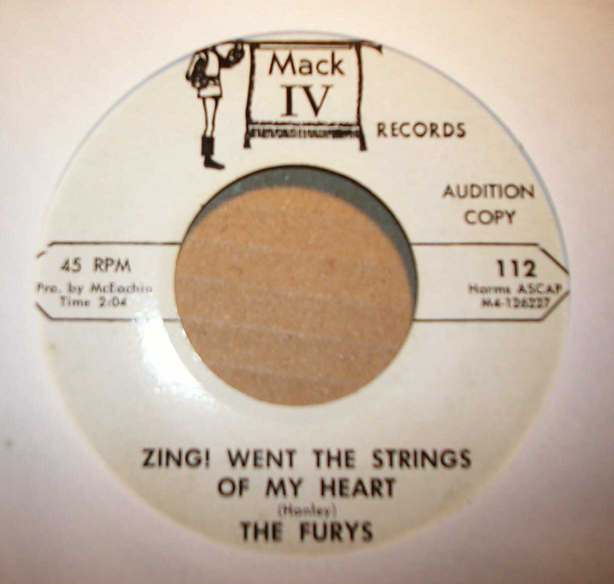 FURYS ZING WENT THE STRINGS OF MY HEART / NEVER MORE