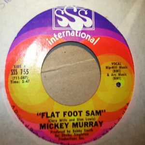 MICKEY MURRAY — FLAT FOOT SAM / JODIE record label scan