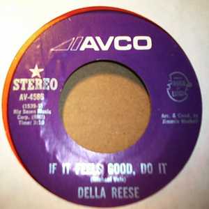DELLA REESE — IF IT FEELS GOOD DO IT / SAME record label scan