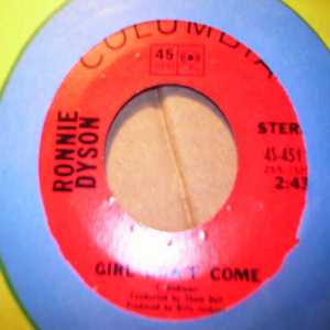 RONNIE DYSON — GIRL DON'T COME / WHY CAN'T I TOUCH YOU record label scan