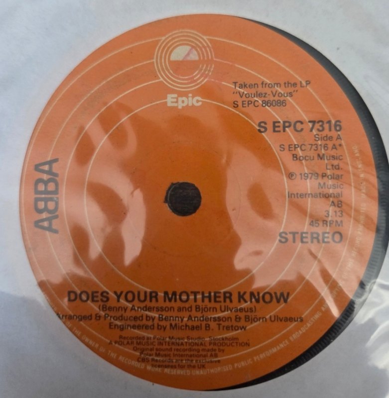 ABBA DOES YOUR MOTHER KNOW / KISSES OF FIRE