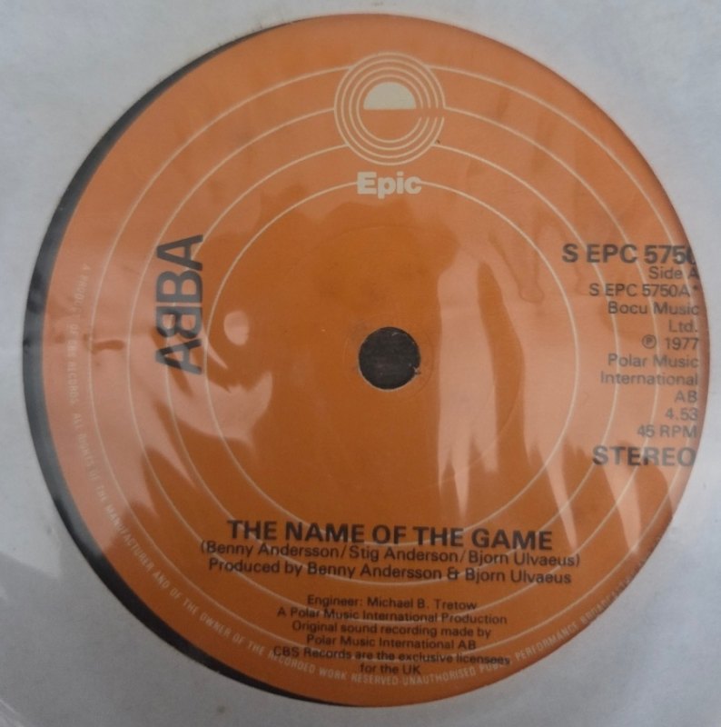 ABBA THE NAME OF THE GAME / I WONDER