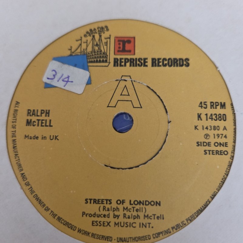 RALPH MCTELL STREETS OF LONDON