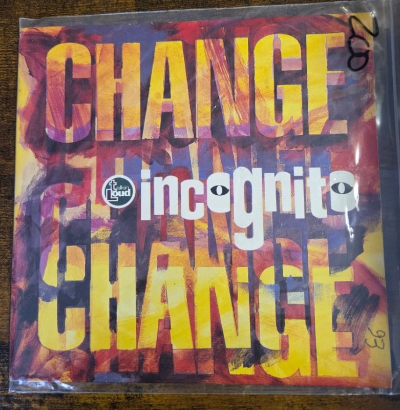 INCOGNITO — CHANGE record label scan
