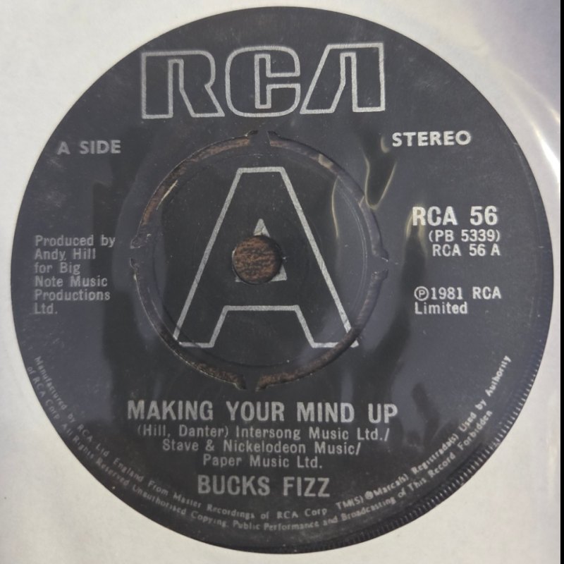 BUCKS FIZZ MAKING YOUR MIND UP