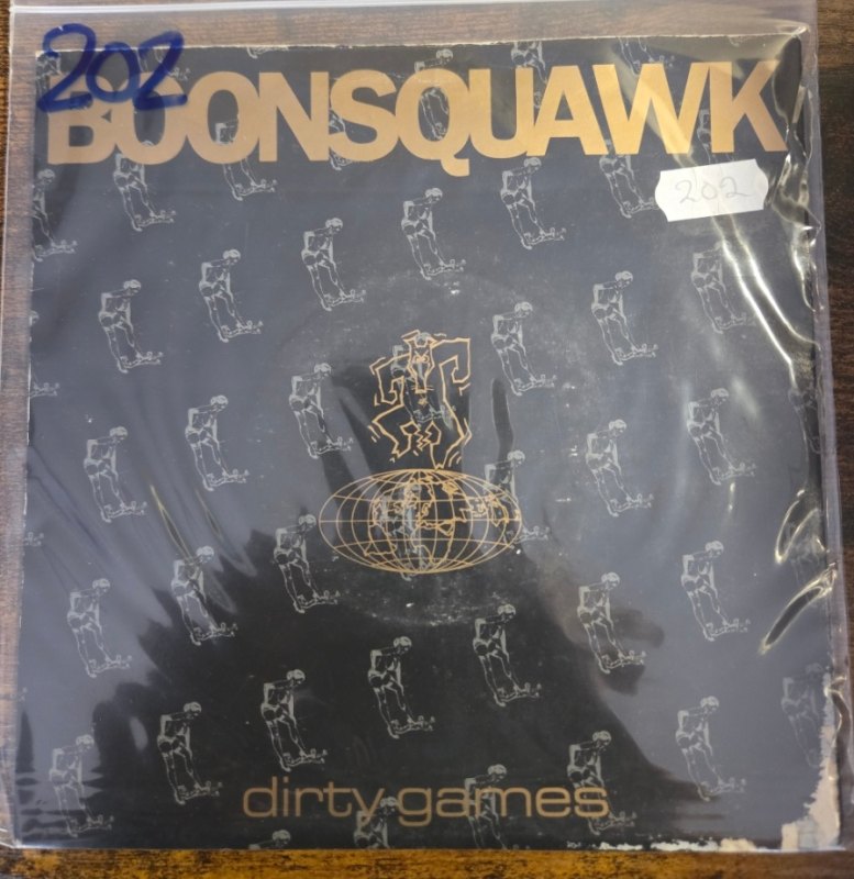 BOONSQUAWK — DIRTY GAMES record label scan