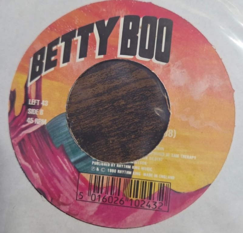 BETTY BOO — WHERE ARE YOU BABY record label scan