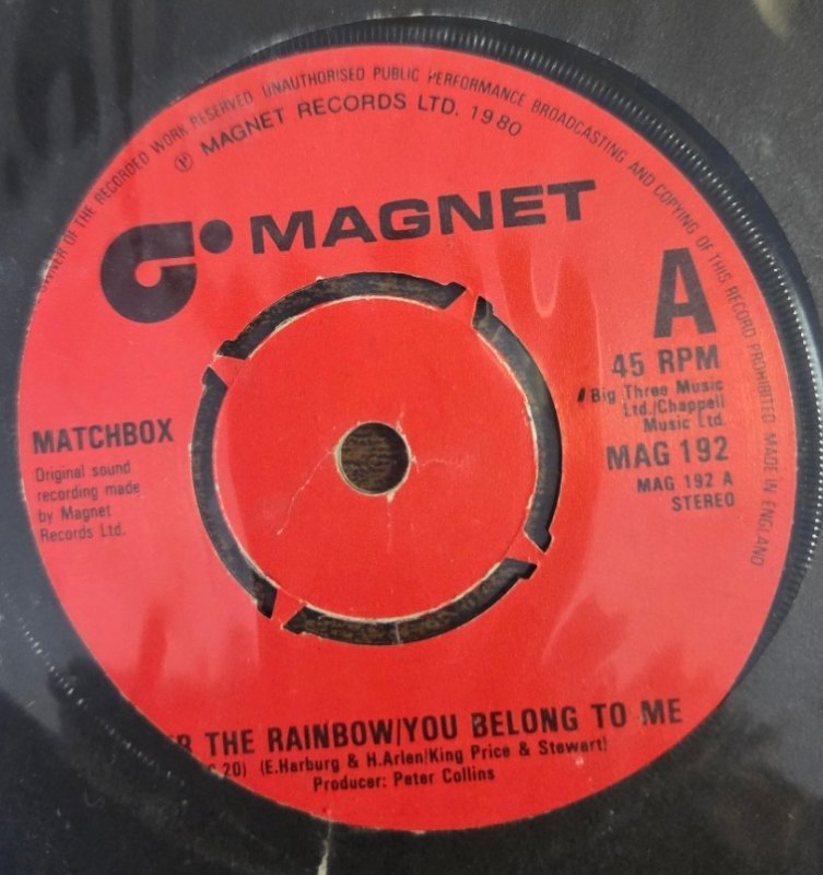 MATCHBOX OVER THE RAINBOW / I DONT WANT TO BREAK UP THE PARTY