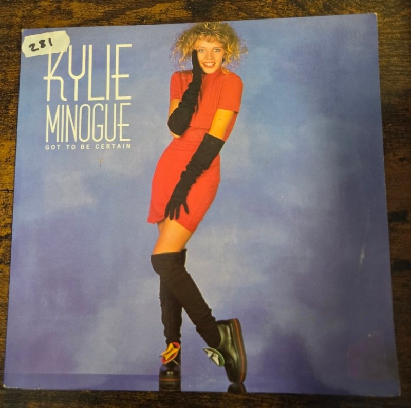 KYLIE MINOGUE — GOT TO BE CERTAIN / INSTRUMENTAL record label scan
