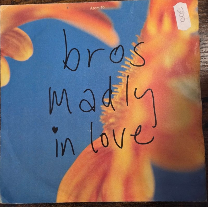 BROS — MADLY IN LOVE / REMIX record label scan