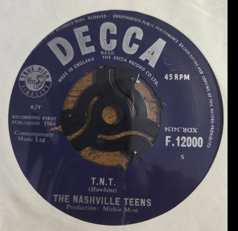 NASHVILLE TEENS — GOOGLE EYE / T.N.T. record label scan