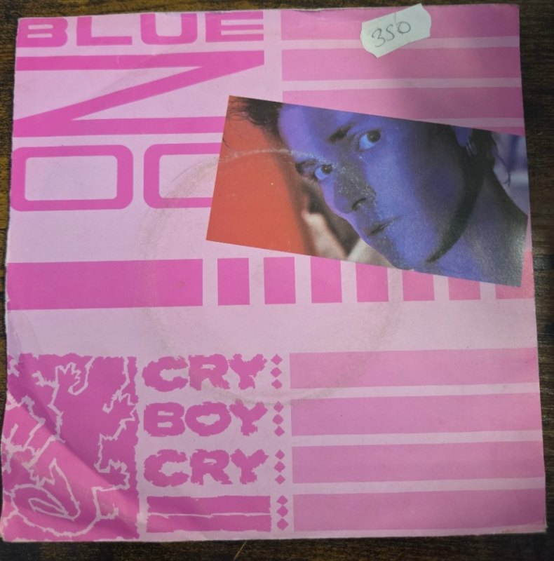BLUE ZOO — CRY BOY CRY / OFF TO MARKET record label scan
