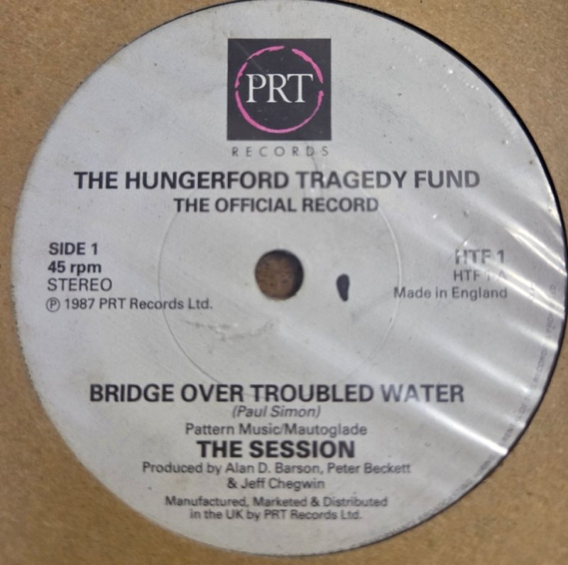 SESSION — BRIDGE OVER TROUBLED WATER / IM CRYIN record label scan