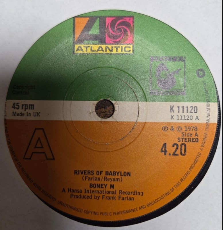 BONEY M RIVERS OF BABYLON / BROWN GIRL IN THE RING