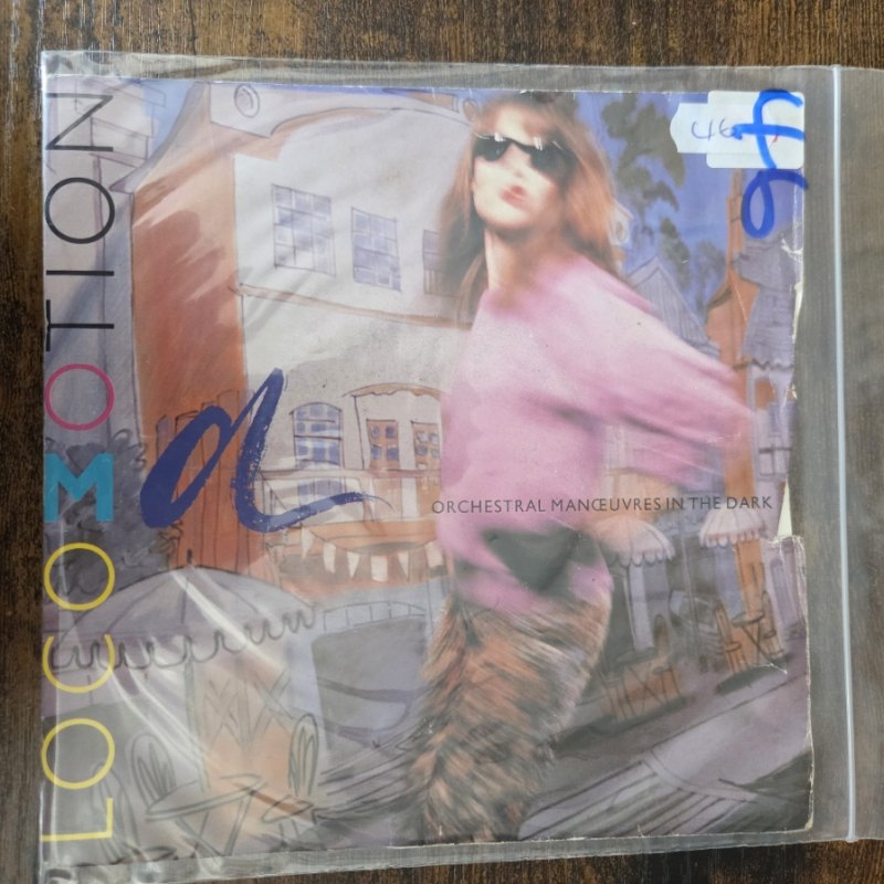 ORCHESTRAL MANOEUVRES — LOCOMOTION / HER BODY IN MY SOUL record label scan