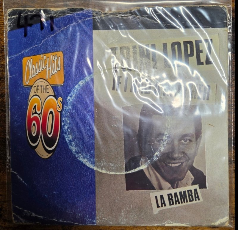 TRINI LOPEZ — IF I HAD A HAMMER / LA BAMBA record label scan