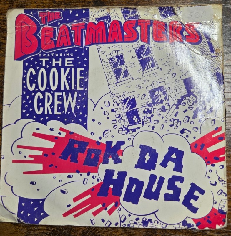 THE BEATMASTERS — ROK DA HOUSE / REMIX record label scan