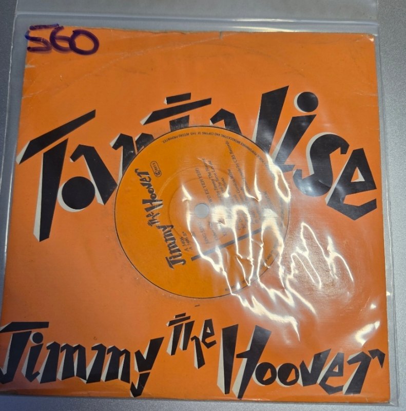 JIMMY THE HOOVER — TANTALISE / SING SING record label scan
