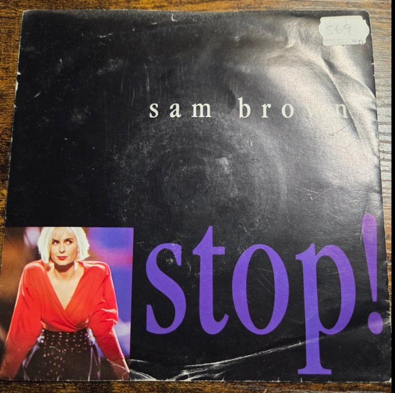 SAM BROWN — STOP record label scan