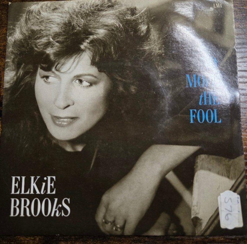 ELKIE BROOKS — NO MORE THE FOOL / CITY LIGHTS record label scan