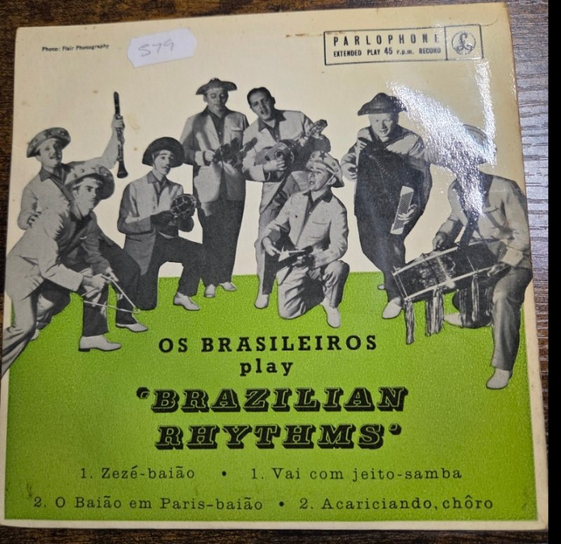 OS BRASILEIROS — BRAZILIAN RHYTHMS record label scan