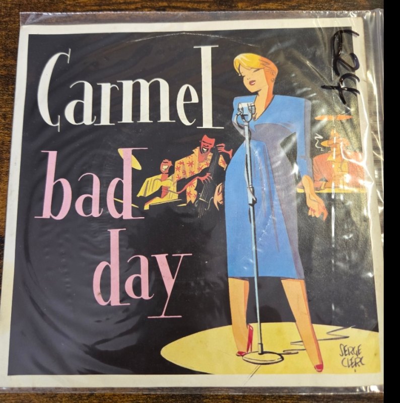 CARMEL — BAD DAY / LAMENT record label scan