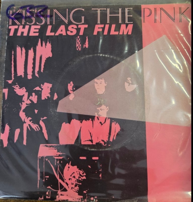 KISSING THE PINK — THE LAST FILM / SHINE record label scan