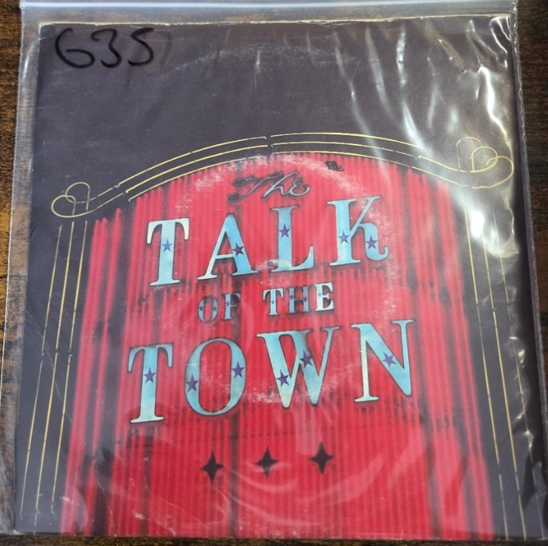 PRETENDERS — TALK OF THE TOWN / CUBAN SLIDE record label scan