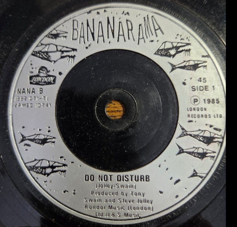 BANANARAMA — DO NOT DISTURB / GHOST record label scan
