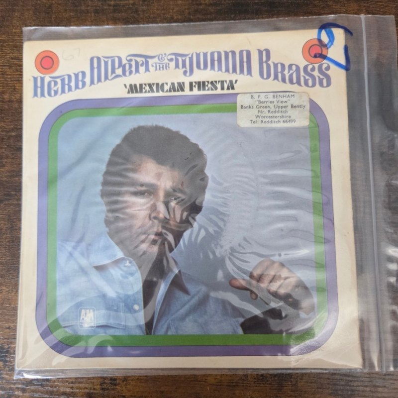 HERB ALPERT — MEXICAN FIESTA / record label scan