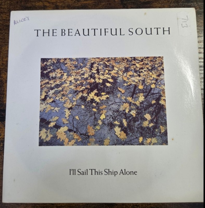 THE BEAUTIFUL SOUTH — I'LL SAIL THIS SHIP ALONE / BUT TIL THEN record label scan