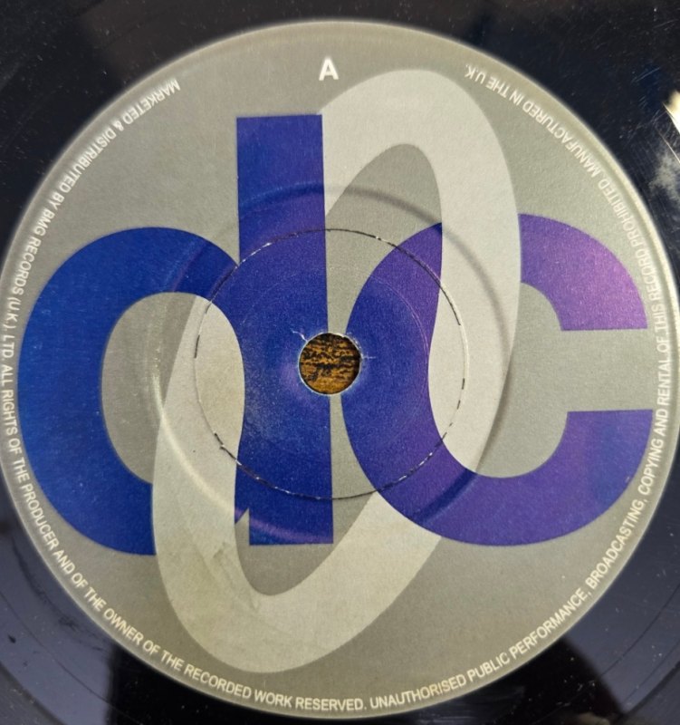 BLACK BOX — STRIKE IT UP / RIDE ON TIME record label scan
