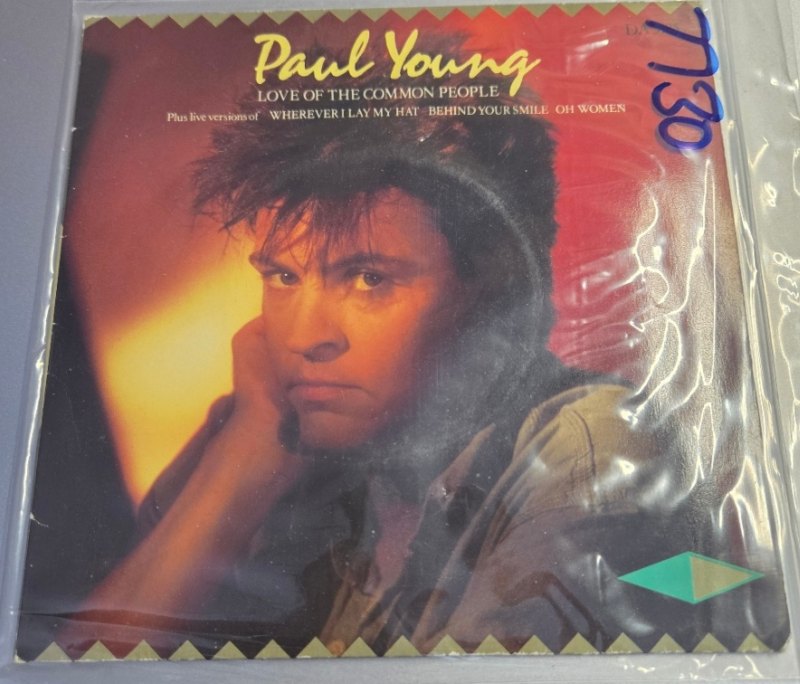 PAUL YOUNG LOVE OF THE COMMON PEOPLE / BEHIND YOUR SMILE / WHEREVER I LAY MY HAT / OH WOMAN