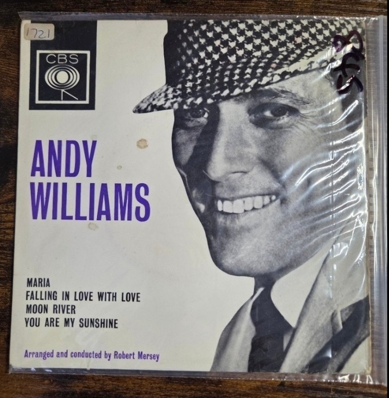 ANDY WILLIAMS — ANDY WILLIAMS record label scan