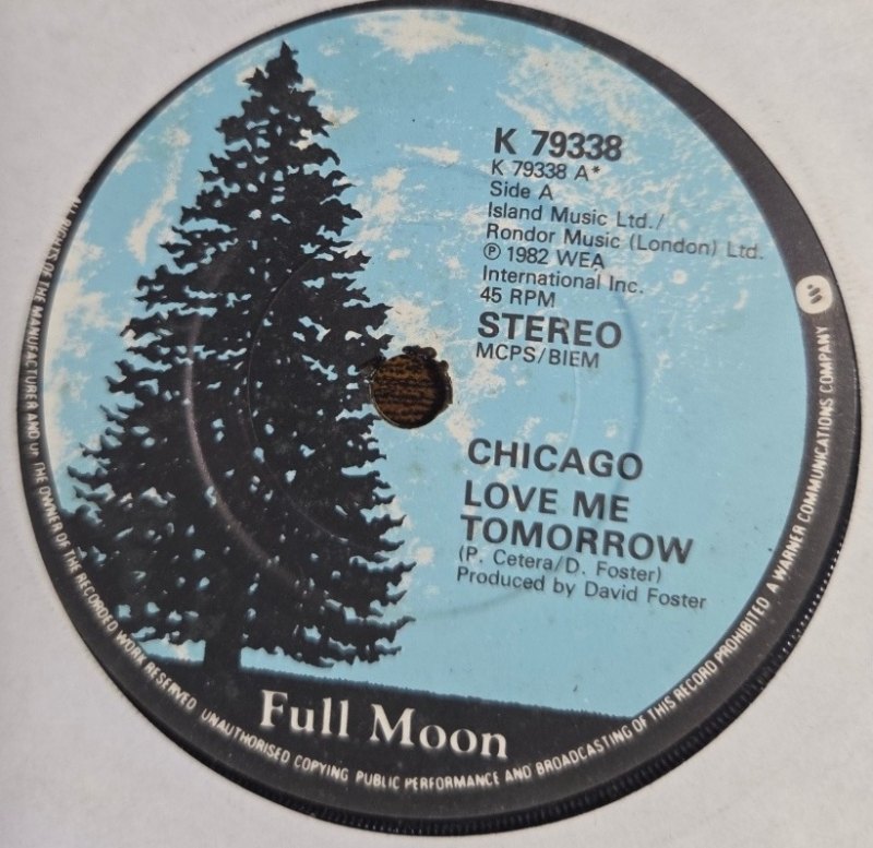 CHICAGO — LOVE ME TOMMOROW / BAD ADVICE record label scan