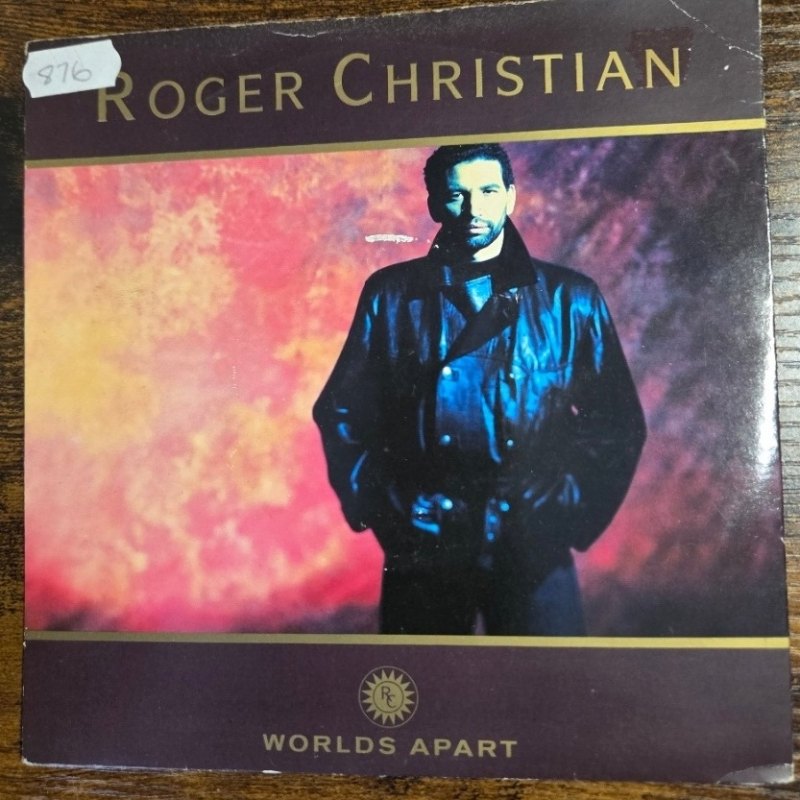 ROGER CHRISTIAN — WORLDS APART / LOOK AROUND record label scan