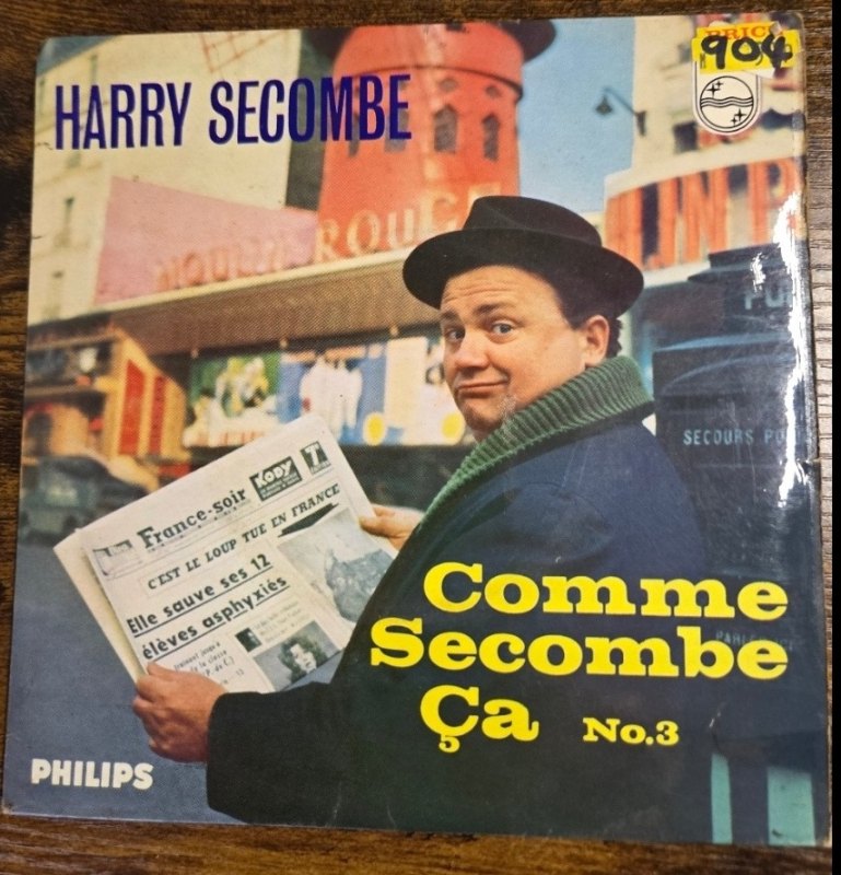 HARRY SECOMBE — COMME SECOMBE CA NO 3 record label scan