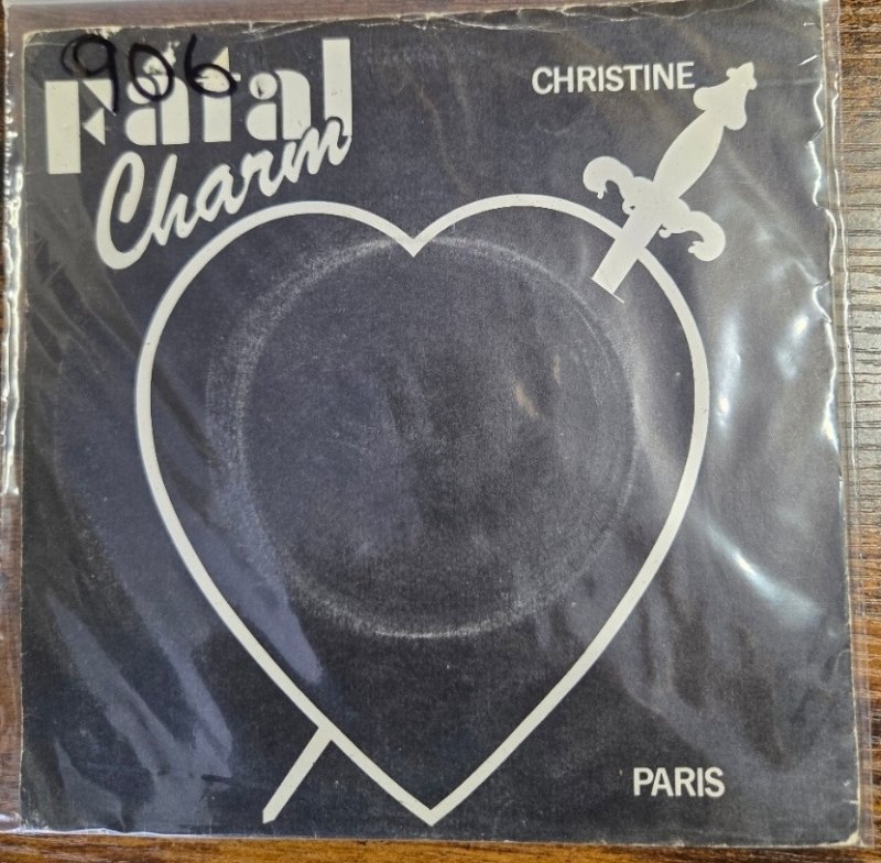 FATAL CHARM — CHRISTINE / PARIS record label scan