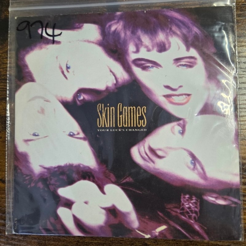 SKIN GAMES — YOUR LUCK HAS CHANGED / ARABESQUE record label scan