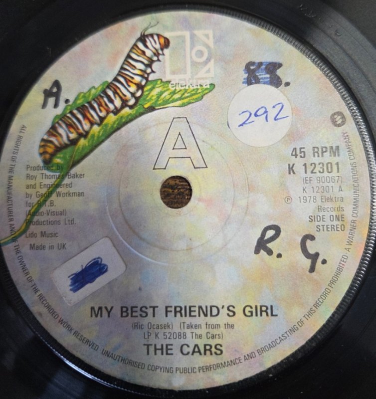 THE CARS MY BEST FRIENDS GIRL / MOVING IN STEREO