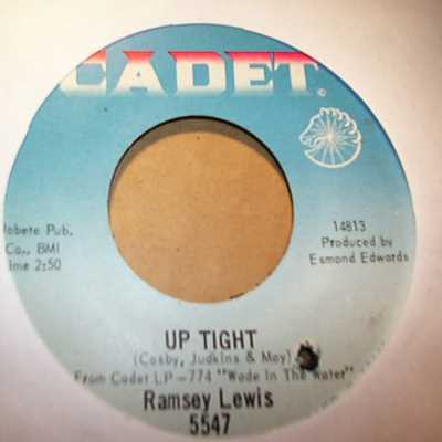 RAMSEY LEWIS — UP TIGHT / MONEY IN THE POCKET record label scan