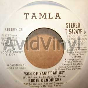EDDIE KENDRICKS — SON OF SAGITTARIUS / SAME record label scan