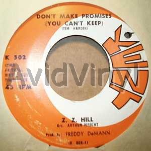 JIMMY HUGHES — DON'T LOOSE YOUR GOOD THING / YOU CAN'T BELIEVE EVERYTHING YOU HEAR record label scan